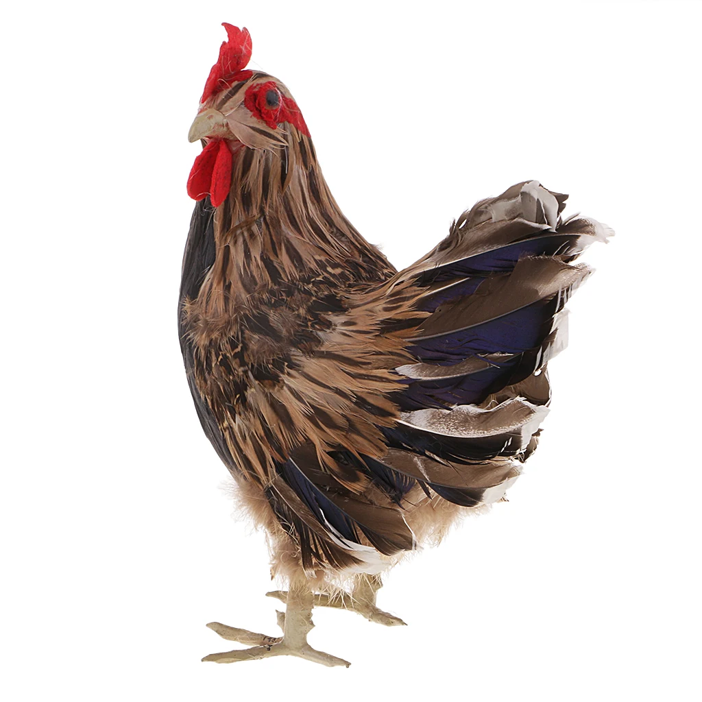 

Реалистичные ручной работы игрушка «курица» модель 18x12x24 см, ПВХ + туры перо Материал