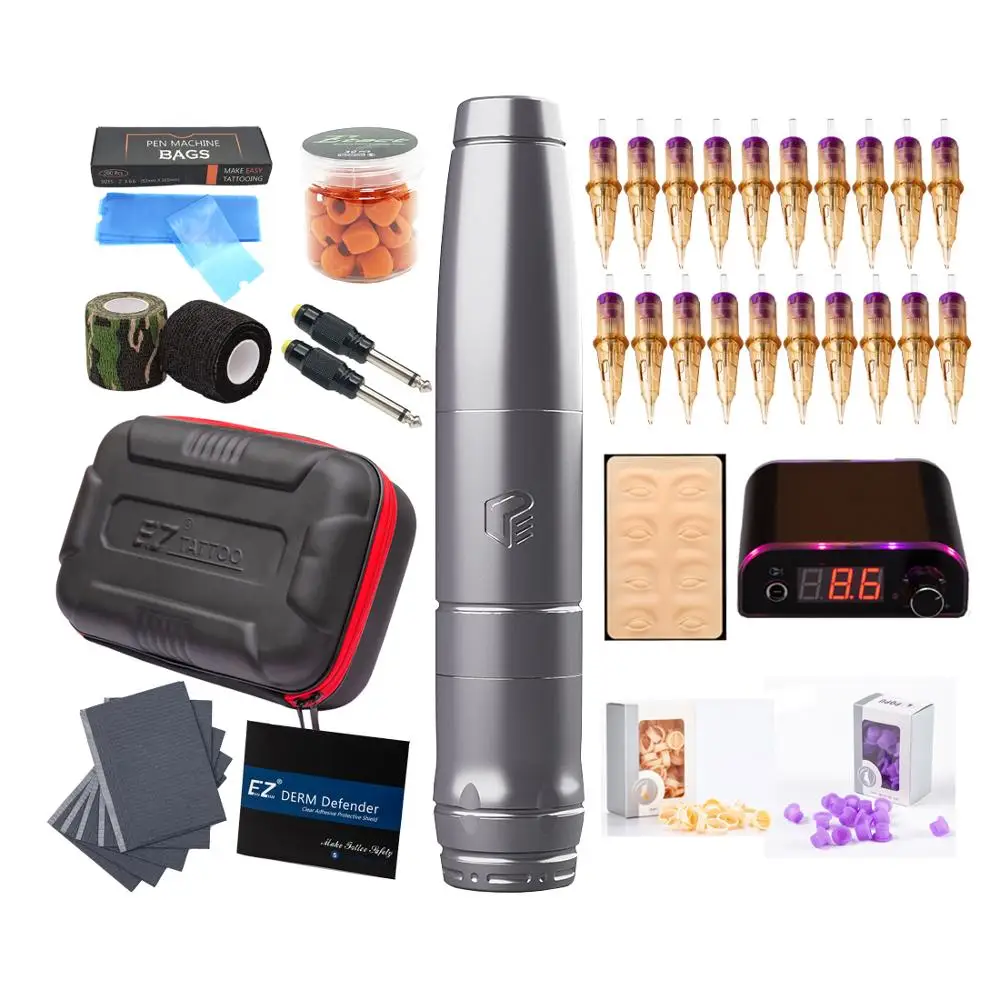 EZ Defender 2-в-1 Роторная машинная ручка V Select Cartridge Иглы для татуировки SMP & TATTOO Наборы