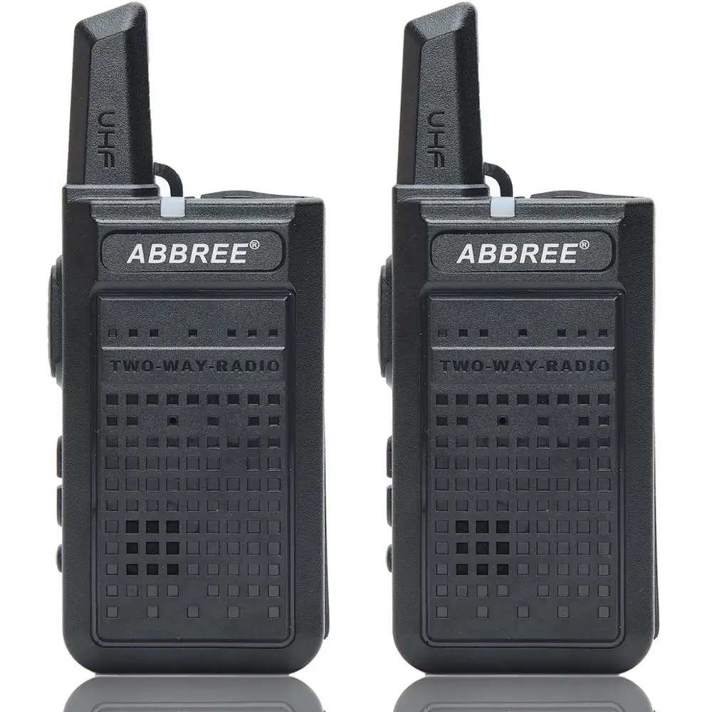 2 шт. ABBREE AR-A2 Мини Портативная рация USB зарядка VOX двухстороннее радио портативный приемопередатчик UHF 400-470 МГц
