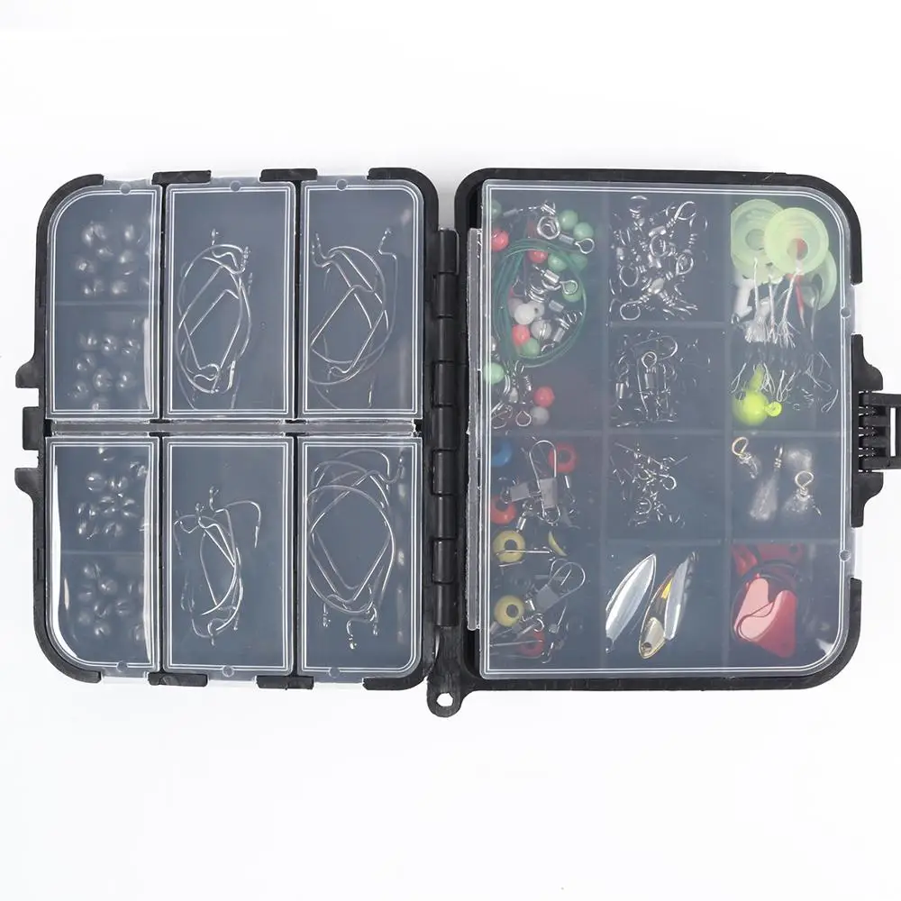 

188/234PCS Outdoor Multifunction Fishing Accessories Set Potable Hooks Swivel Crank Weights Combo Box Fishing Tackle Kit