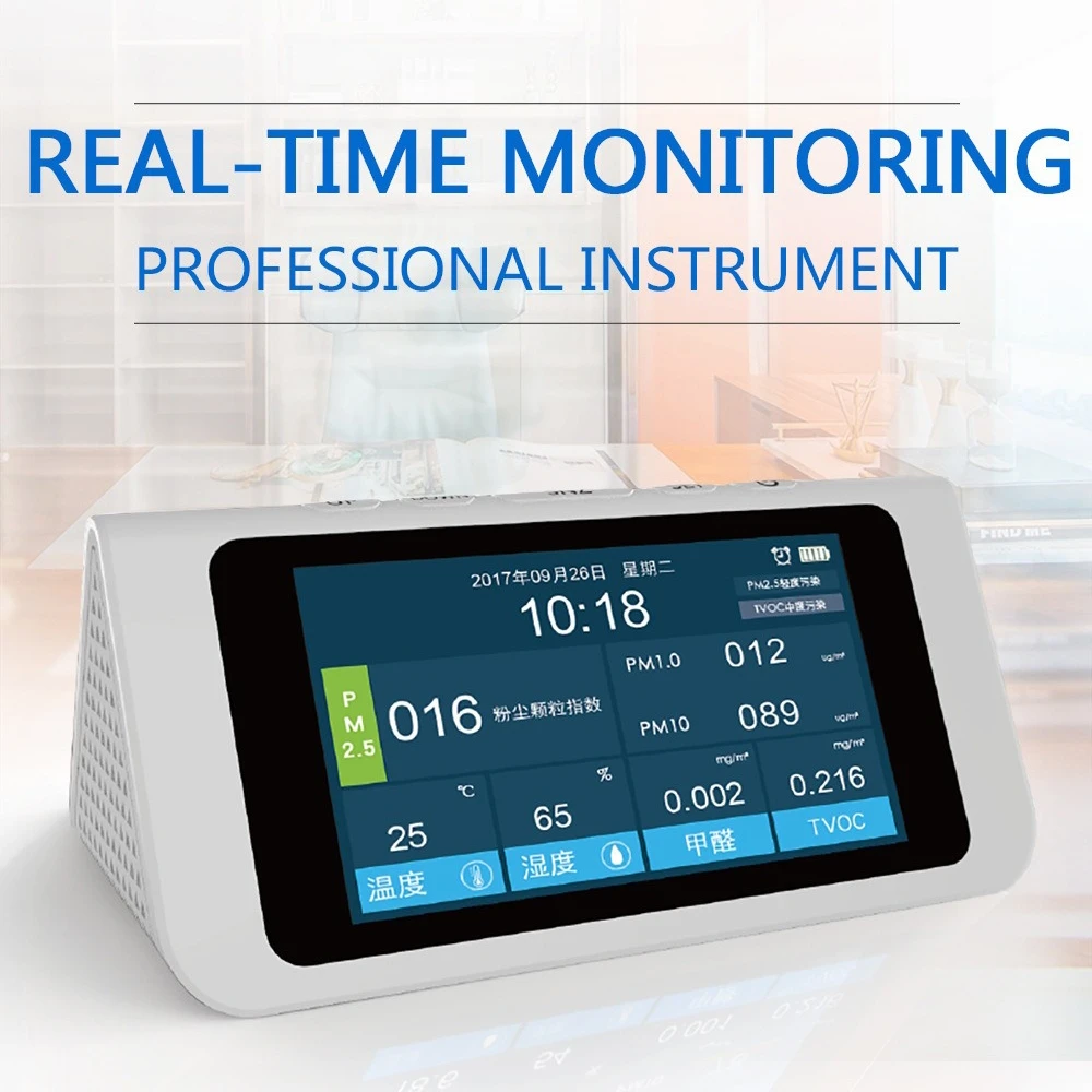 Детектор формальдегида PM2.5 TVOC HCHO термометр гигрометр AQI ЖК дисплей детектор