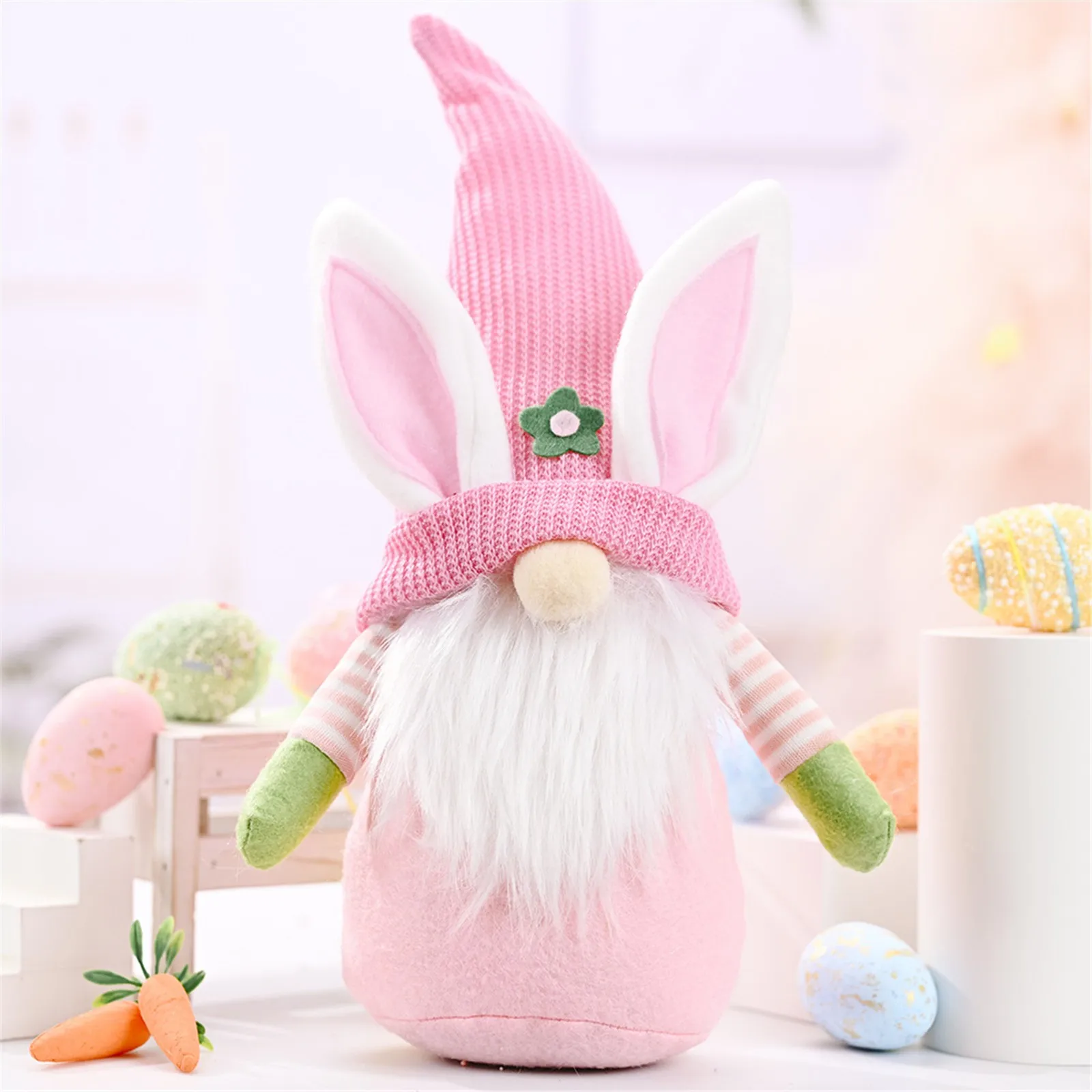 

Easter Gnomes Bunny Decoration 40cm Dwarf Faceless Doll Plush Rabbit Toys Kids Bunny Elf Doll Home Party Decorations Kids Toy