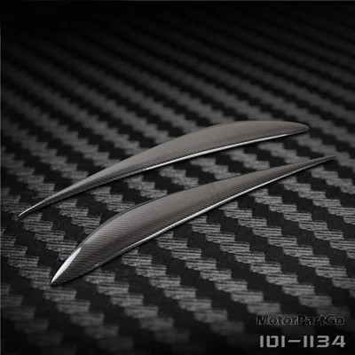 

Real Crabon Fiber Head light Eyelid Eyebrow Cover Trim 1pair for Mazda 5 2010 - 2017