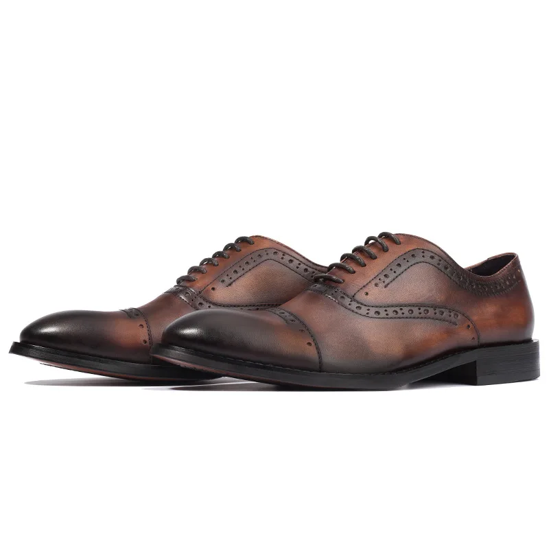 

Red Patent Leather Man Dress Shoes Fashion Slip On Oxfords For Men Genuine Leather hollow carving Formal Party Wedding Shoes