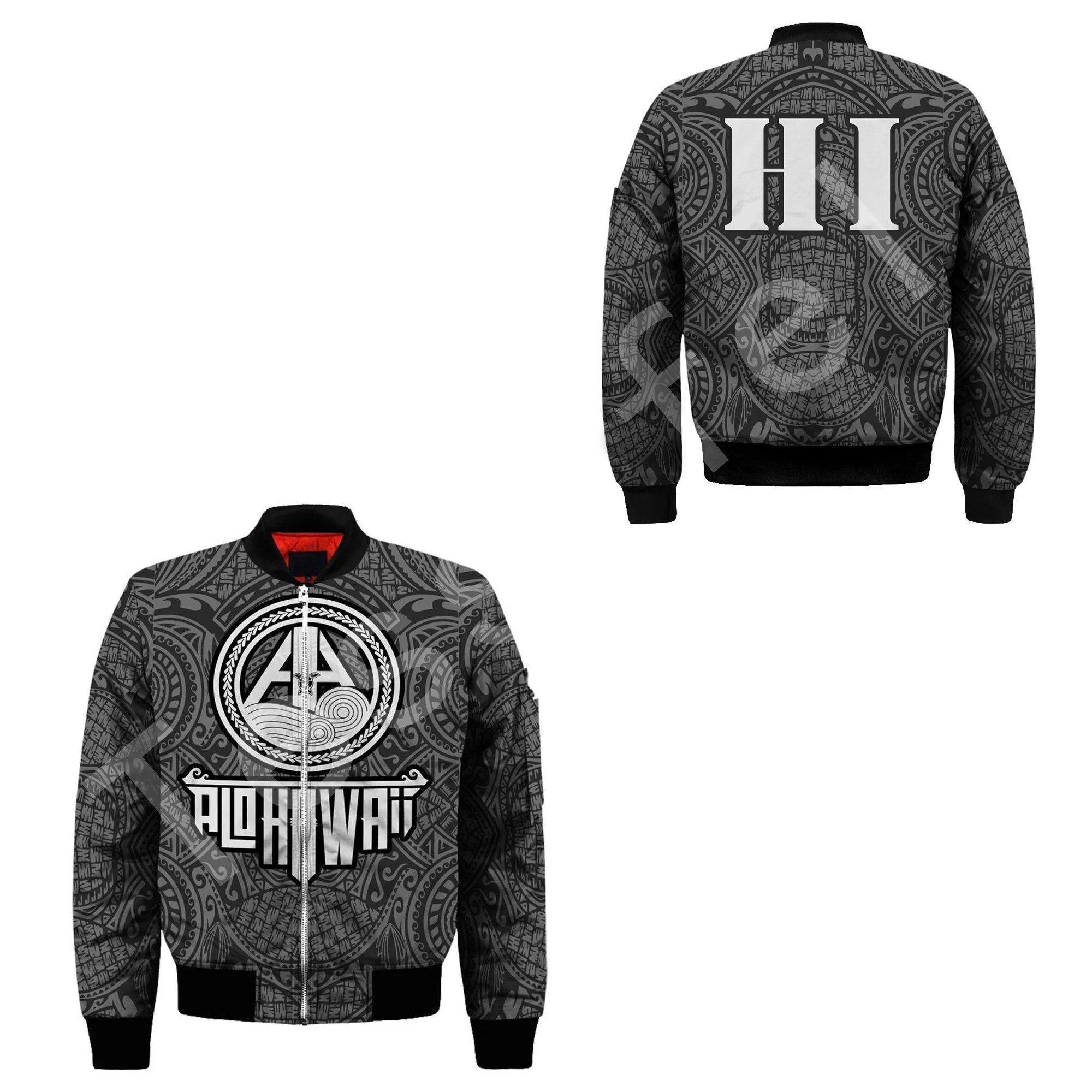 Модная 3d-куртка-бомбер tessвам с принтом гавайской культуры зимняя куртка-бомбер