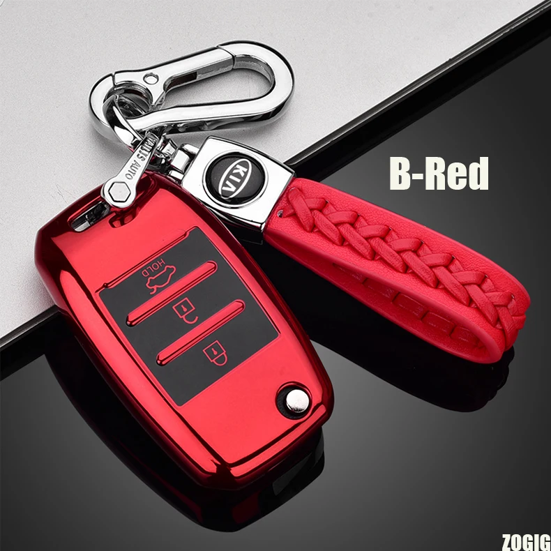 ZOBIG ТПУ автомобильный чехол для ключей для KIA Sid Rio KIA Soul Sportage Ceed Sorento Cerato K2 K3 K4 K5 дистанционный чехол Защита