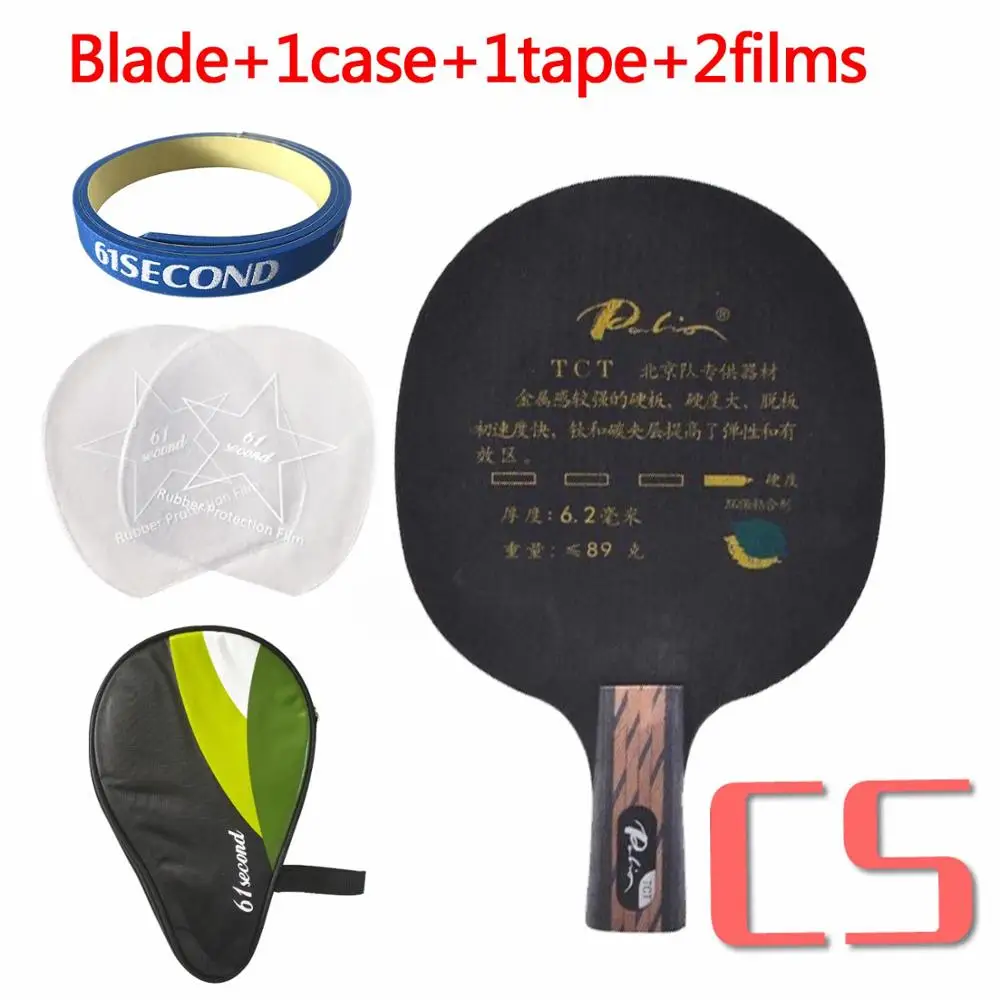 CS with H 1 case Palio TCT Ti+ углеродное лезвие для настольного тенниса пинг-понга - Цвет: CS with H 1 case
