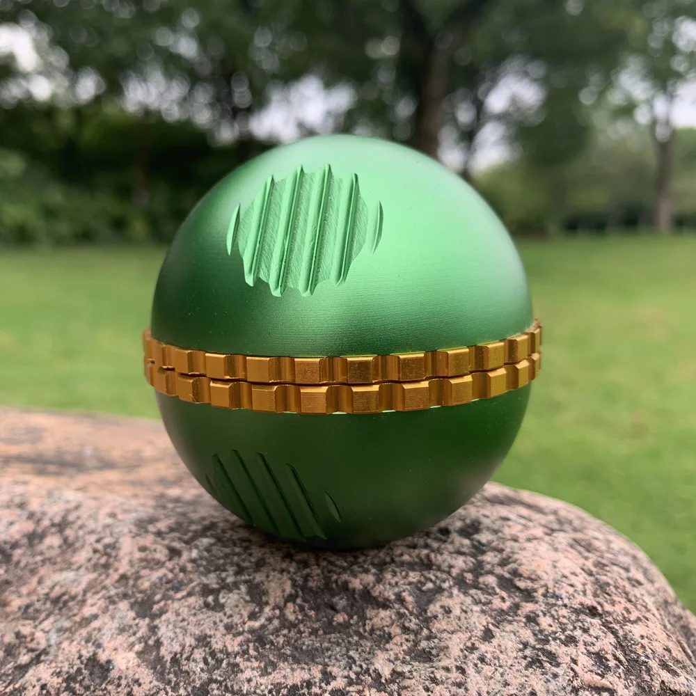 

4-layer Metal Grinder for Smoking Ball Type Herb Grinder Zinc Alloy Tobocco Sheeder with Pollen Scraper Crusher Weed Accessories