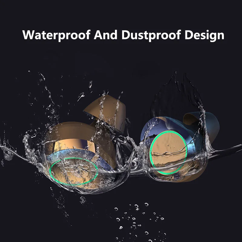 

TWS Bluetooth 5.0 Earphones 5000 Amh Power Bank Flashlight Torch Waterproof Wireless Headset With Display Screen