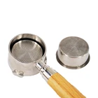 Кофемашина Breville Delonghi Krups высокого давления, 4 шт., фильтрующая корзина, капсула, двойная чашка, нержавеющая сталь, однослойная, 51 мм, 2 чашки