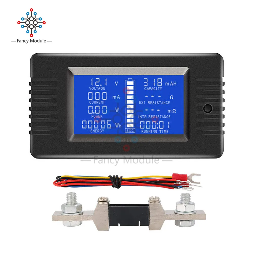 

diymore PZEM-015 200A Shunt Battery Tester Voltage Amp Power Capacity Internal & External Resistance Residual Electricity Meter