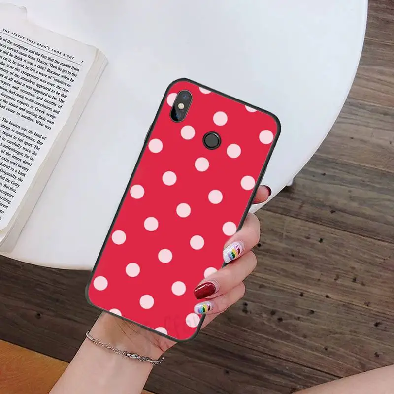 

Polka dots pattern Phone Case For Xiaomi Redmi note 7 8 9 t k30 max3 9 s 10 pro lite