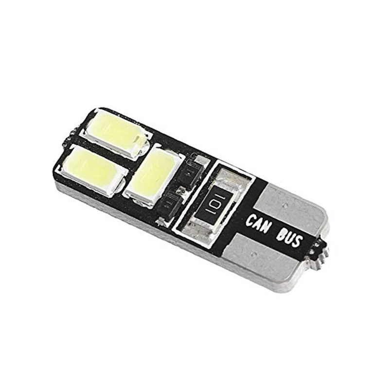 10 шт. T10 Led W5W Canbus 5630 6smd безотказный Универсальный Автомобильный габаритный фонарь