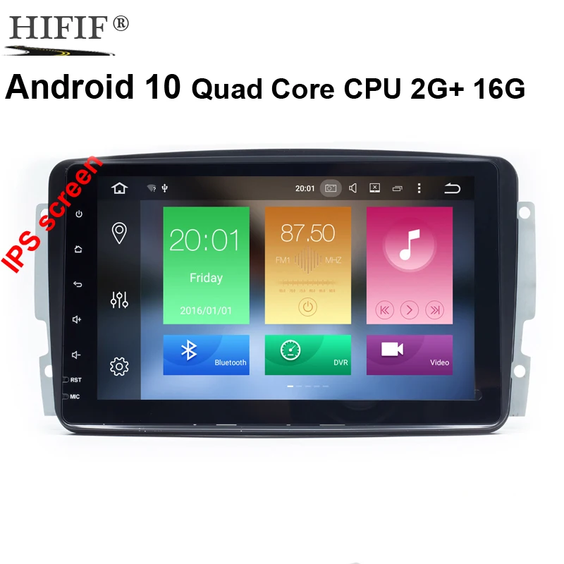 Автомобильный радиоприемник 8 дюймов Android 10 GPS для Mercedes Benz CLK W209 W203 W208 W463 Vaneo Viano