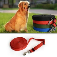 15m cat dog nylon training harness leash width 2 5cm pet puppy dog long adjustable traction lead collar traction rope belt