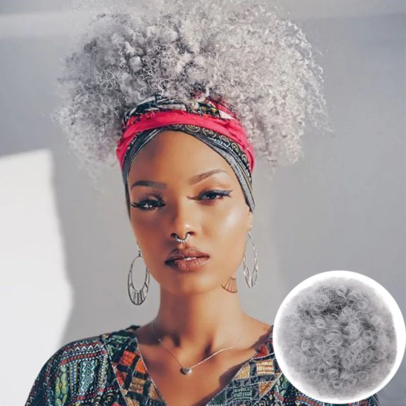 MUMUPI афро кудрявый парик с высоким слоем конский хвост шнурок короткий зажим на