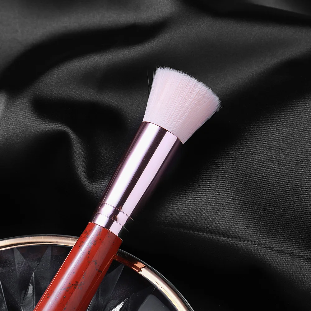 Натуральная кристаллическая Массажная палочка для лица кисточка основы красная