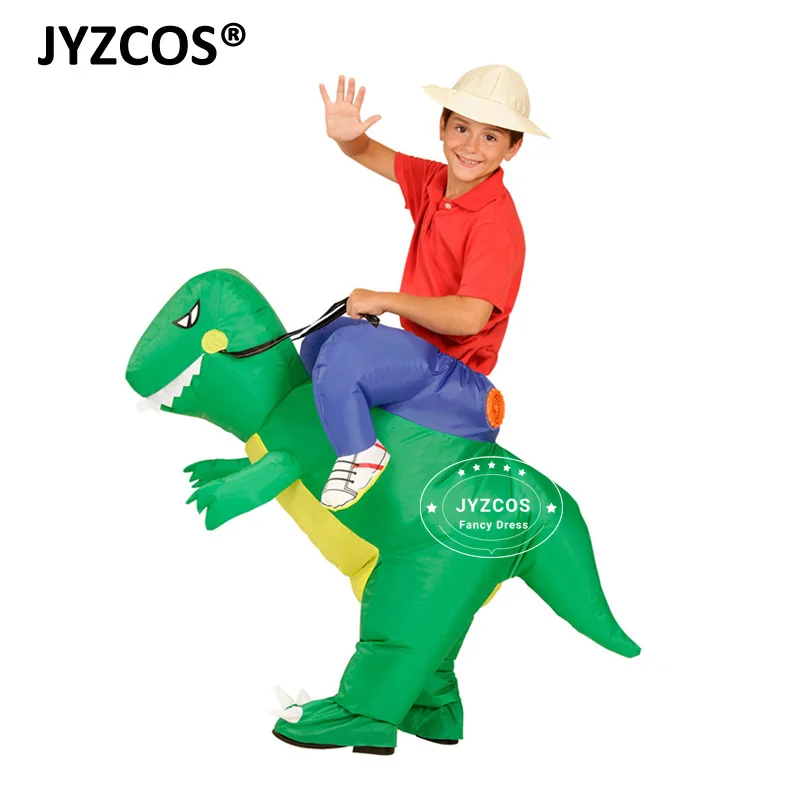 JYZCOS взрослый надувной костюм динозавра T Rex для аниме Disfraces Adultos костюмы на