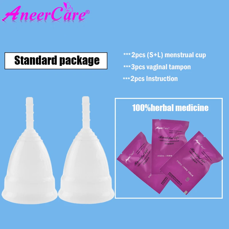 Медицинская силиконовая гигиеническая менструальная чаша для женщин