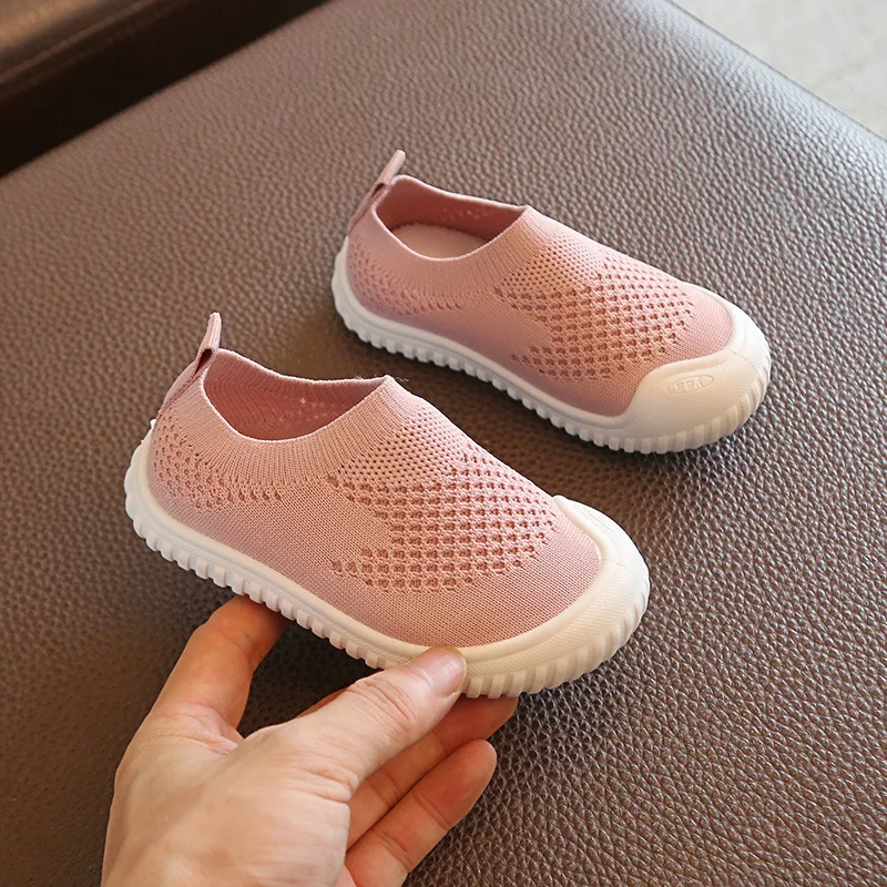 2019 Осенняя обувь для малышей Повседневная сетчатая мальчиков и девочек Удобная