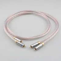 pair nordost valhalla 7n silver plated audio rca interconnect cable with gold plated rca plug connector