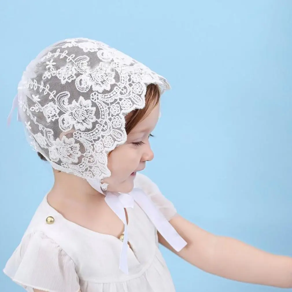 

Charming Breathable Baby Girls Sun Hat Summer Cute Solid Color Hollow Out Baby Girls Lace Bowknot Fisherman Hat Cap