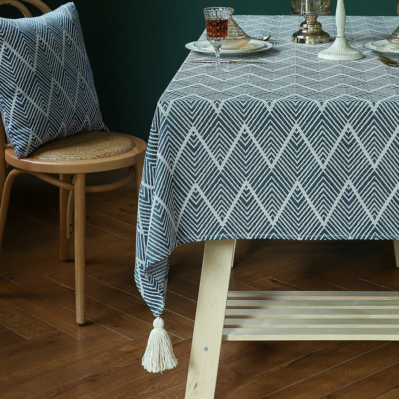 

Домашний текстиль американская пасторальная жаккардовая скатерть прямоугольный стол домашний обеденный чайный стол украшение кружевная ...