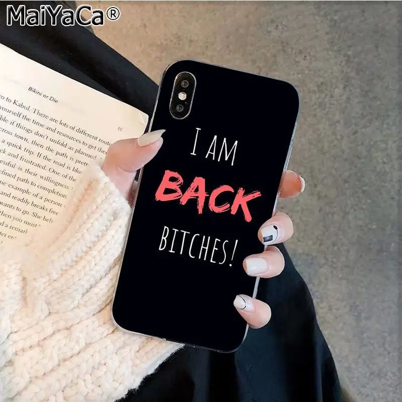 MaiYaCa я не всегда сука Bonjour суки Силиконовый ТПУ чехол для телефона Apple iphone 11 pro 8 7 66S Plus X XS MAX 5s SE XR - Цвет: A16