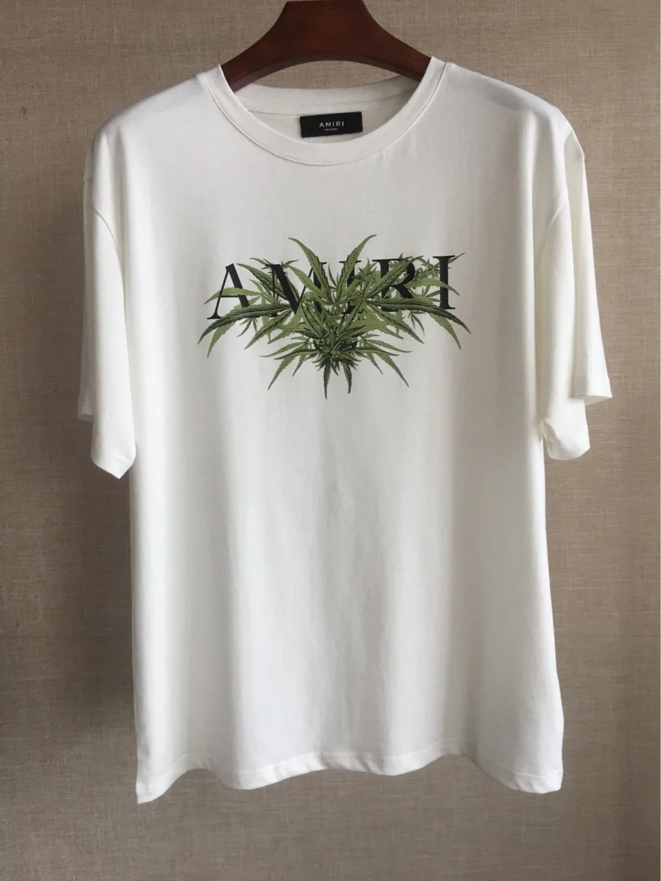 

AMIRI grass print 210g double-strand cotton printed t-shirt men and women casual leisure sports Harajuku loose T-shirt