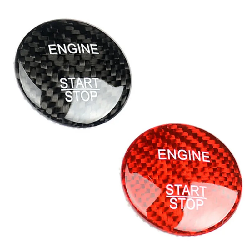 Car Engine Start Button Carbon Fiber Cover Styling for Mercedes Benz a B C GLC GLA CLA ML GL Class W176 W246 W205 X253 X156 C117 |