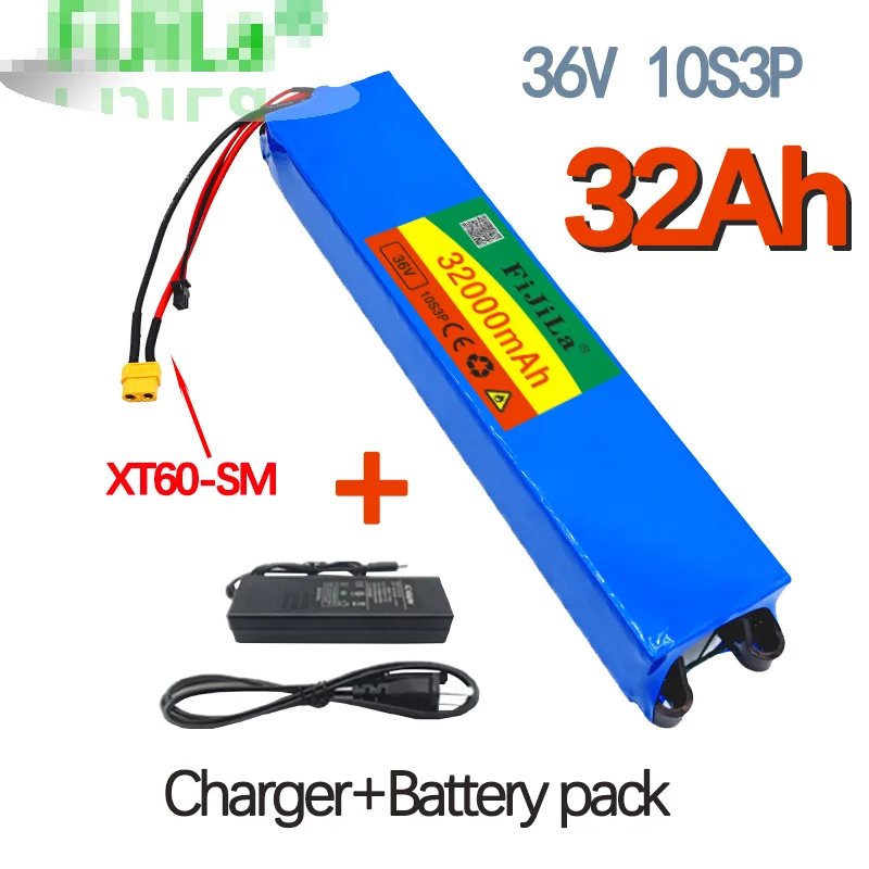 

New 36V 10S3P 32000mAh Scooter Battery Pack for Xiaomi Mijia M365, Electric Scooter, BMS Board for Xiaomi m365 battery XT60-SM