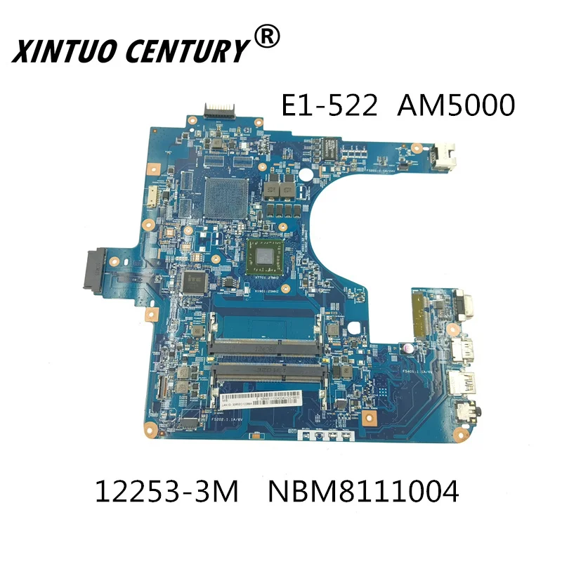 

NBM8111004 12253-3M For Acer aspire NE522 E1-522 Laptop Motherboard EG50-KB MB 48.4ZK14.03M AM5000 CPU DDR3 mainboard