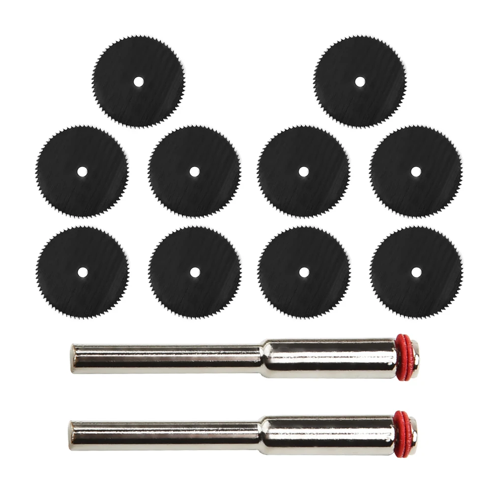 

Kit Saw Discs Mini Parts With Mandrel Silver Accessories Circular 10pcs