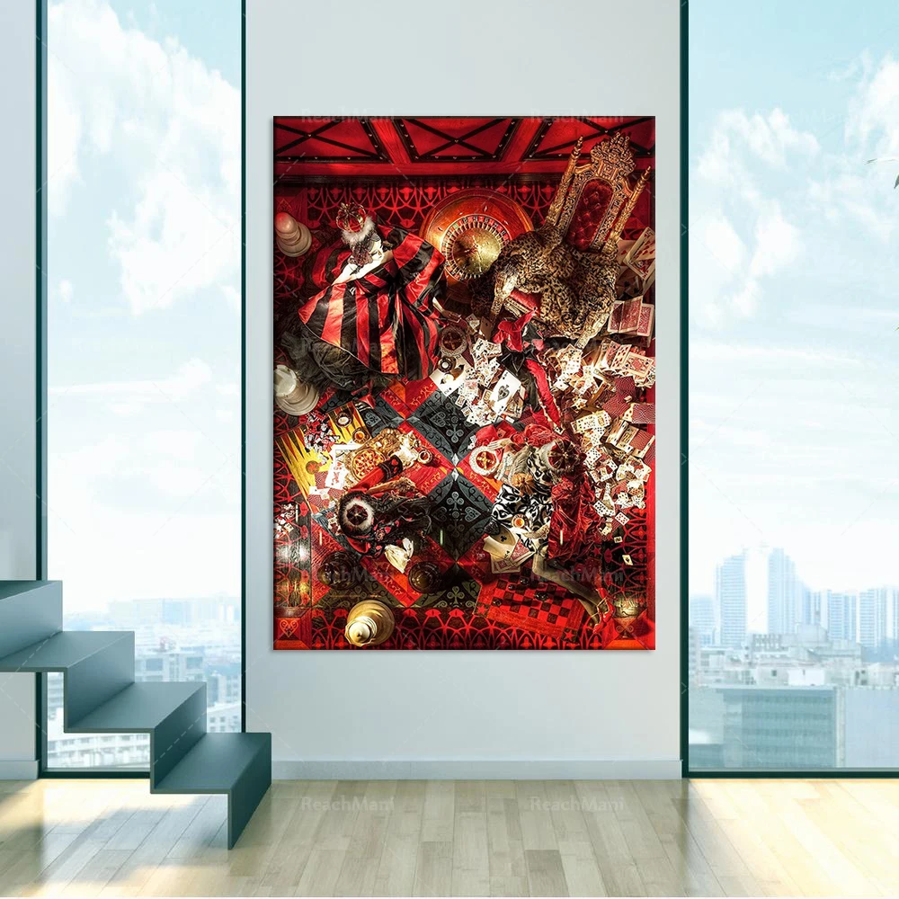 

Royal Gambling Painting Art Crown Wall Art Canvas Print