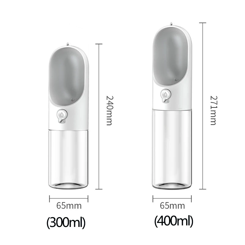 

Youpin Portable Pet Water Bottle Cup 300/400ML Dogs Travel Puppy Cat Drinking Bowl Outdoor Drink O-Shaped Feeder BPA Free