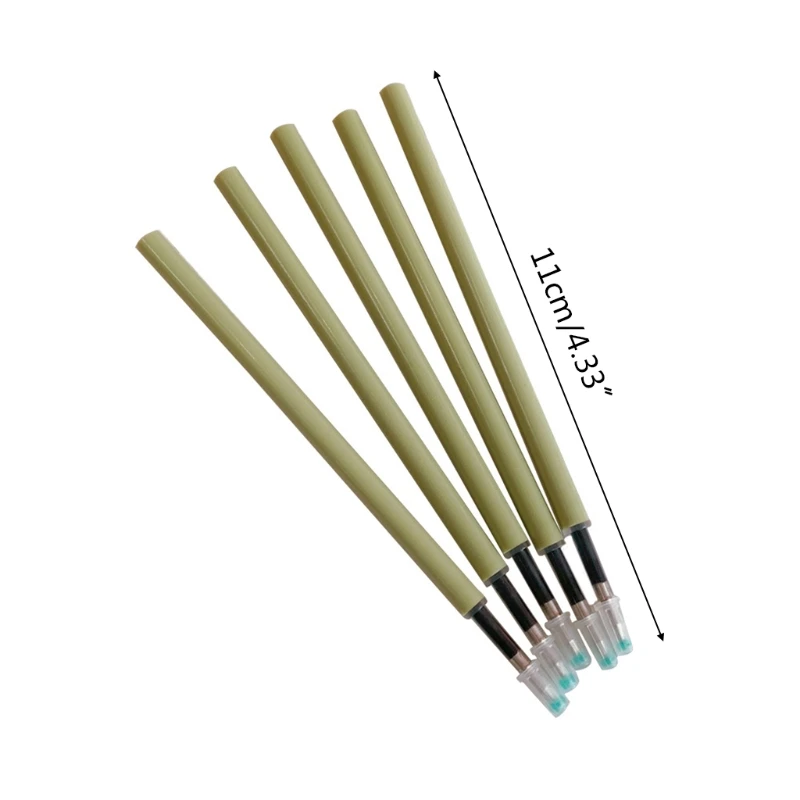 

5 Pce/Set Black 0.5mm Gel Ink Pen Refills Student Stationery Office School Writing Tool