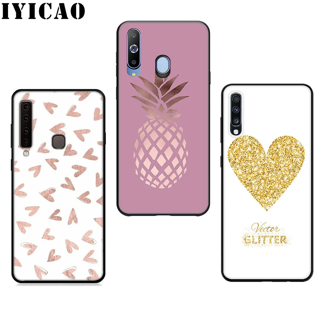 IYICAO любящее сердце ананас мягкий силиконовый чехол для телефона samsung J6 A9 A8 A7 A6