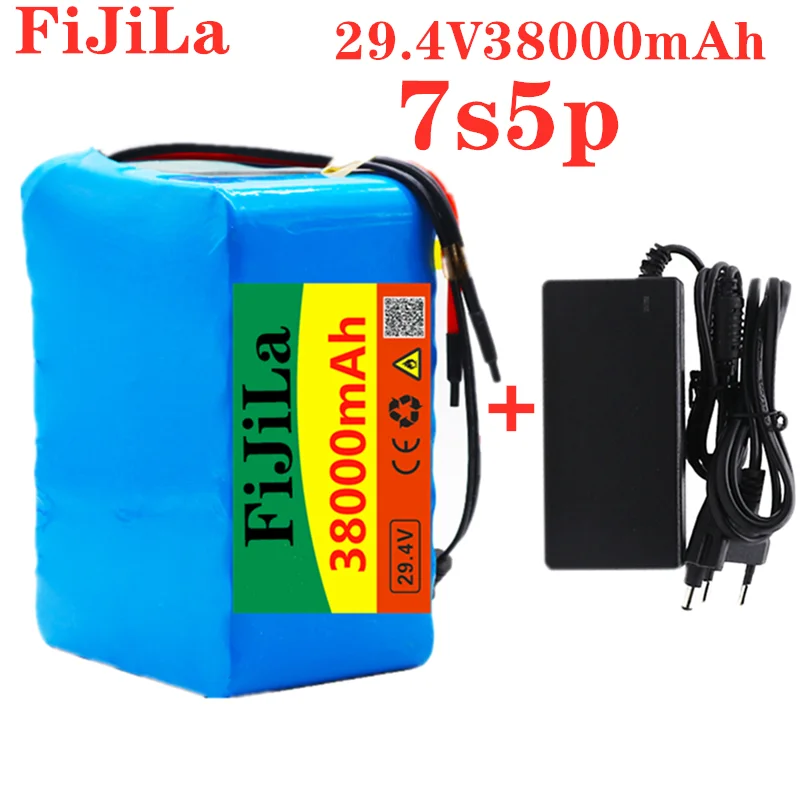 

Высококачественный литий-ионный аккумулятор 7S5P 24 в 38 а/ч 250 Вт 29,4 в 38000 мА/ч для электрического велосипеда инвалидного кресла + зарядное устро...