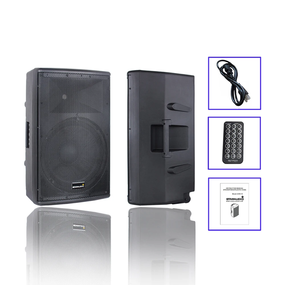 STARAUDIO Профессиональный 15 дюймов 4000 Вт ПА активный DJ включающим в себя гарнитуру