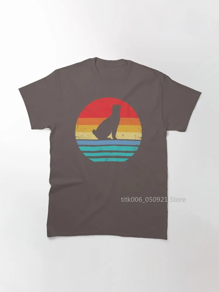

Manx Cat Vintage Sunset Retro Cat Classic T-Shirt