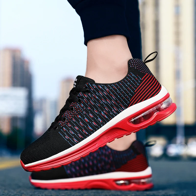 Новые весенние дышащие кроссовки для мужчин бега легкая уличная спортивная