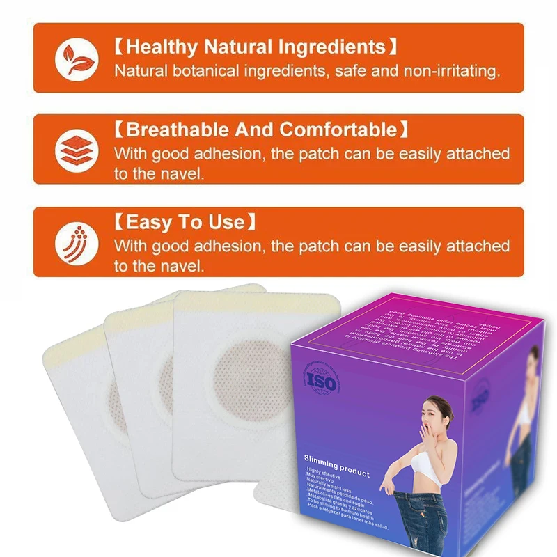 30Pcs Chinese Medicine Weight Loss Navel Stick Magnetic Slim Fat Burning Slimming Diets Patch Pads Detox Adhesive Sheet - купить по