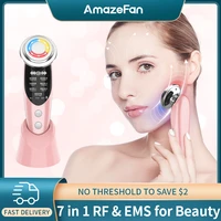 amazefan rf ems face skin care lifting home beauty equipment importer led photon light therapy device anti aging tools massager