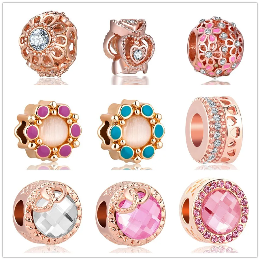 Европейская Роза позолоченный эмаль кристалл цветок Сердце безопасности