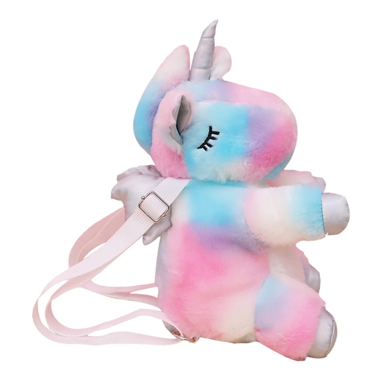 

36cm Unicorn Bag 3D Unicorns Plush Backpack Kawaii Stuffed Dolls for Girls Kids Birthday Gift Plush Toys Children Backpacks