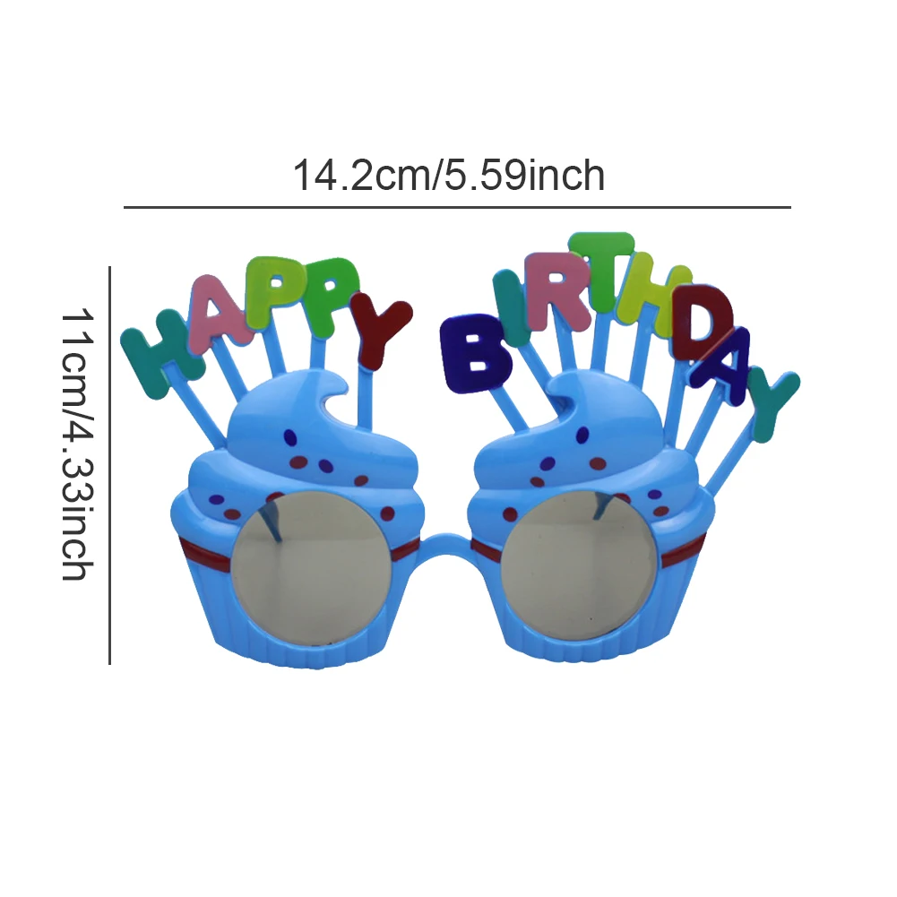 

Party Glasses Novelty Happy Birthday Party Eye Glasses Novelty Eyewear Sunglasses Funny NewPhoto Booth Props Selfie White Adults