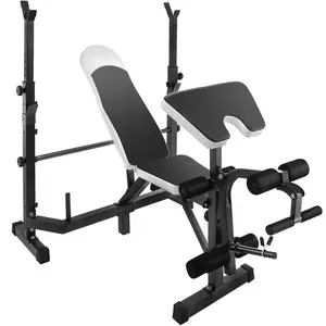 Adjustable Weight Lifting Bench Combo Fitness 660lb Home Gym Bench Rack Workout