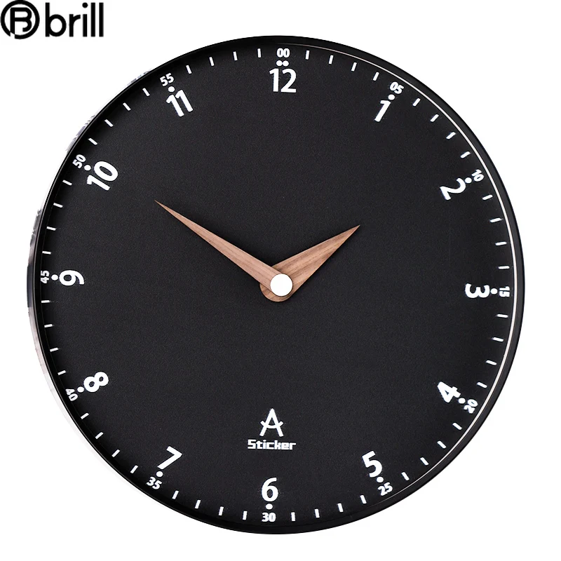 

Modren Large Wall Clock Metal Creative Black Clocks Wall Home Decor Living Room Silent Watch Office Decoration Black Room Decor