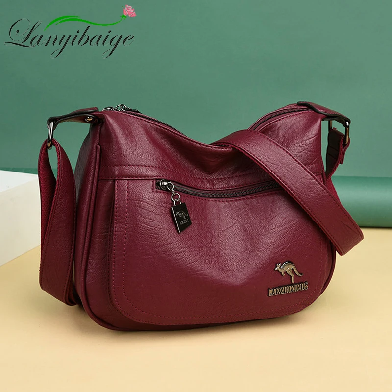 

2022 Spring Soft Leather Luxury Ladies Hand Bags Female Crossbody Bags for Women Shoulder Messenger Bags Bolsa Sac A Main Femme