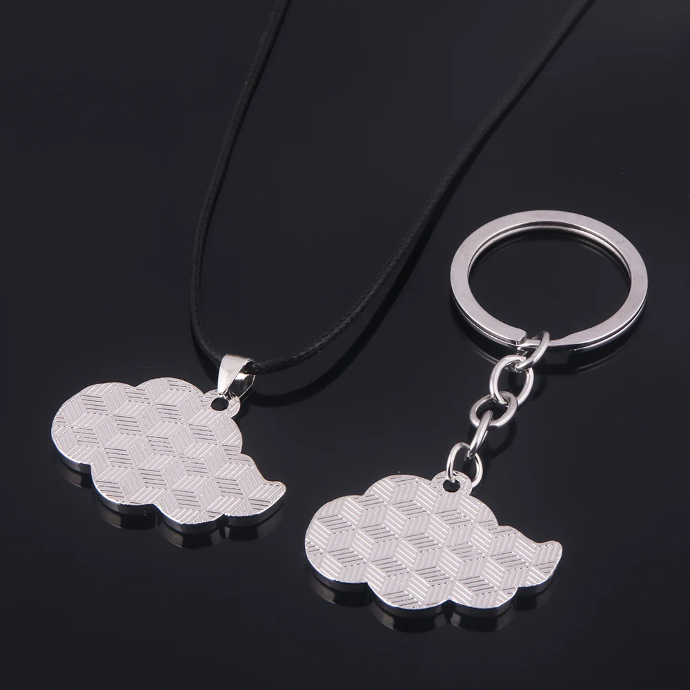 Cosplay Anime Necklace Red Cloud Sign Akatsuki Organization Itachi Pendant Rope Chain Cartoon Fans Jewelry Gift | Украшения и